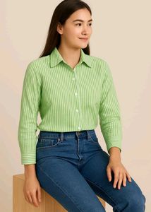 Green Striped Shirt