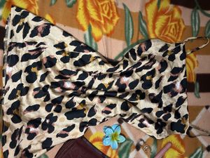 Chic Animal Print Mini Dress