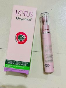 Lotus Organics dark circles Under Eye Creme