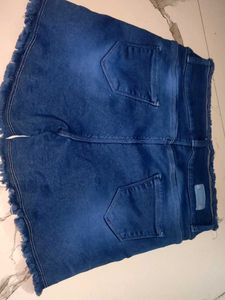 Frayed Edge Denim Shorts