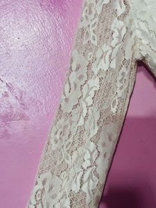 Lace Detailed Tunic Top