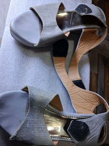 Elegant Silver Heels