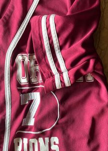 Red Jersey Baseball Out wear Half Sleeves Jacket