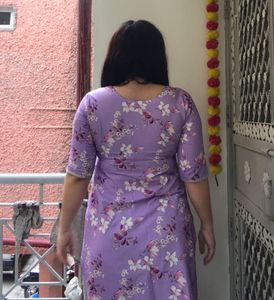 Beautiful Satin Floral Kurta