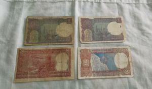 Old One Rupee And Two Rupe Notes