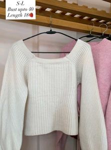 White Knit Sweater