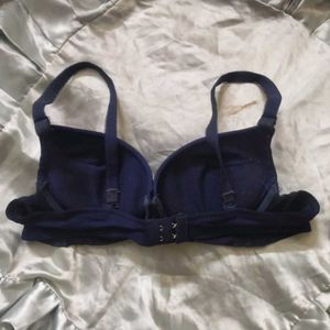 Navy Blue Heavily Padded Bra