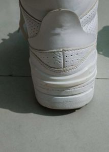 Vintage White High-Top Sneakers