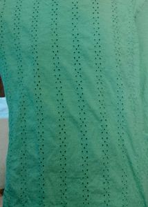 Green Short Kurti Or Top