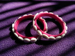 Handmade Cowries Shell Bangles 💗