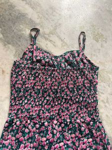 PlusS Floral Print Midi Dress