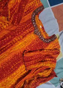 Orange Ethnic Kurta
