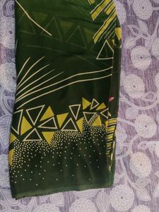 Green Colour Saree Daily Wear