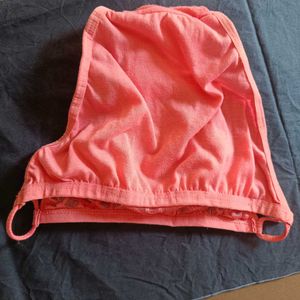 New Coral Lace Thong - Size M