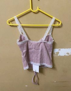 Lace Strap Crop Top