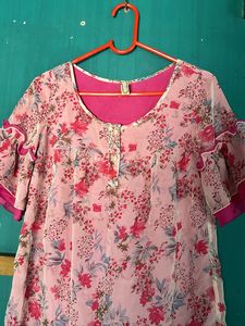 Pink Floral Dress