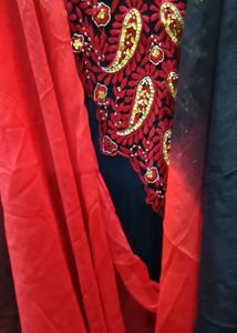 ❤️🖤New Embroidered Anarkali Gown With Dupatta