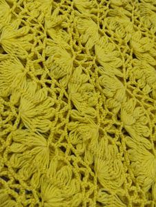 Yellow Crochet Shawl