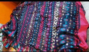 multicolour jamdani saree