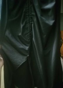 Black Ruched Bodycon Dress