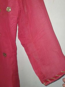 Pink Embroidered Kurta 💗