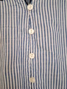 Chic Striped Button-Down Blouse💗