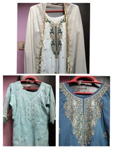 3 KURTI Set With Dupatta