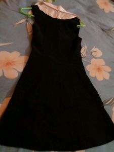 With Tag,Newme Mini Black Spread Collar Dress
