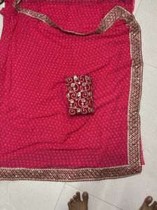Elegant Pink Saree