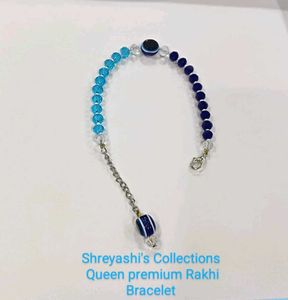 Pastel Butterfly Beaded Bracelet Rakhi