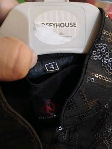 Boys&#39; Black Sequin Vest Set