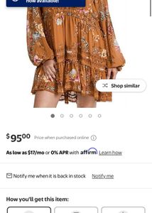 Free People Cherry Blossom Mini Dress
