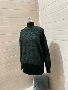 H&amp;M glitter Green Knitted Sweater