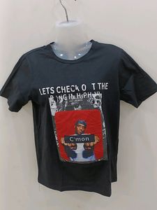 Black Tshirt For Girl's