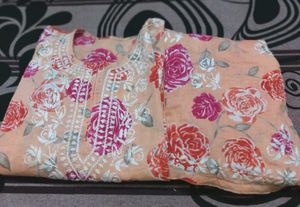 Mul Cotton ROSE Chickenkari 😍rose 🌹