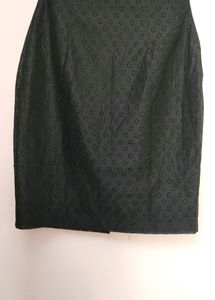 Black Net Floral Skirt