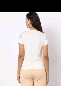 White Lace Detail Top