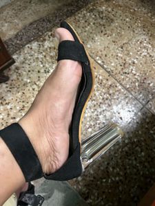 Black Heels with Ankle Strap