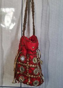 Red Potli Bag