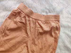 PEACH COLORED FIT PANT