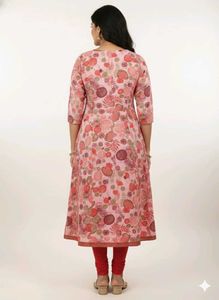 Elegant Floral Print Kurta