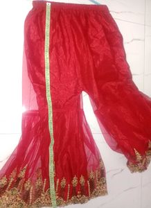 Red Kurti with Gharara and Dupatta❤️
