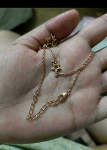 Giva Crossed Lovers Rose Gold Necklace