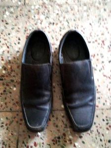 Black Leather Loafers