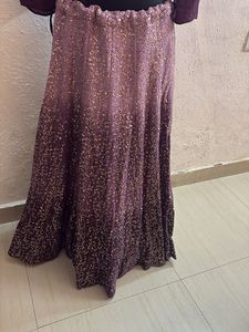 Plus size Classy ombre  Purple  Lehenga Set