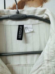 Elegant White Button-Down Shirt