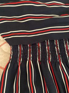 Striped Fit And Flare Dress
