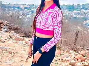 Pink Zebra Crop Top