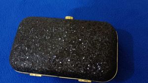 Sparkling Black Clutch