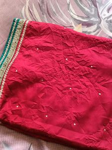 Totally New Saree Red And Purple